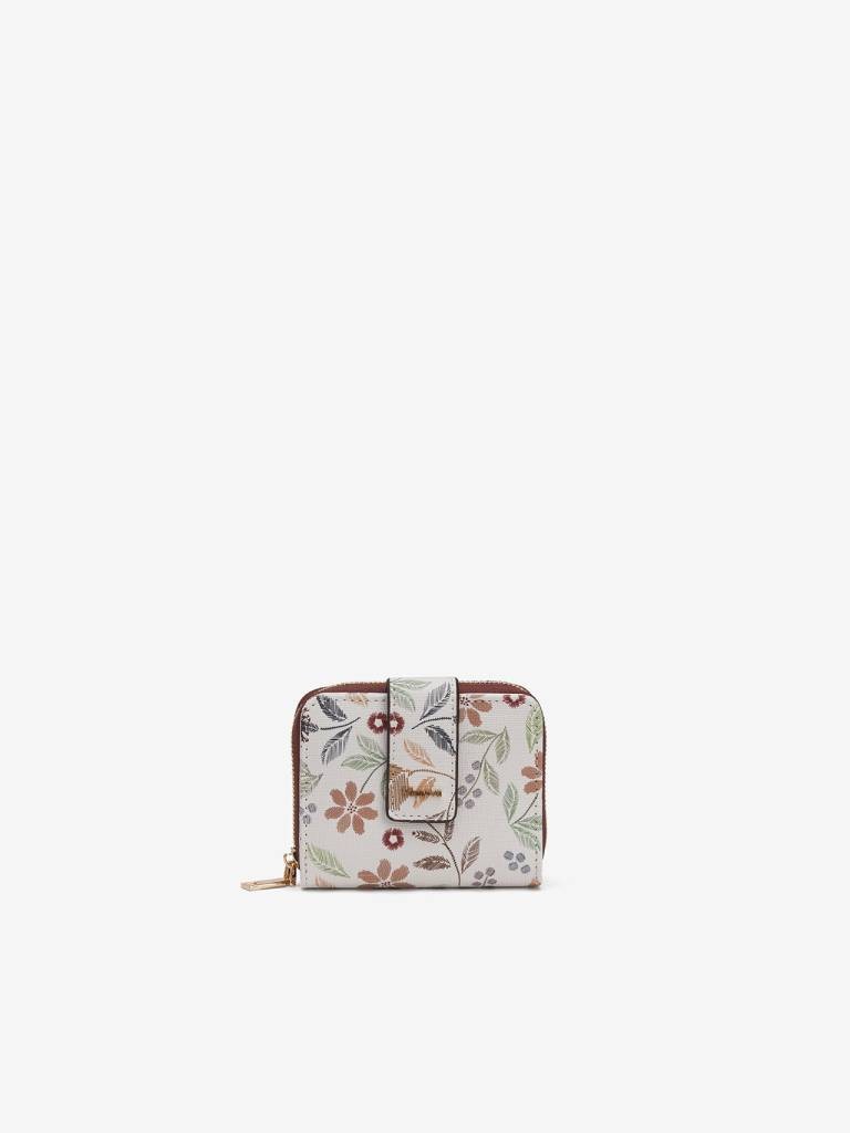 PORTA MOEDAS FLORAL