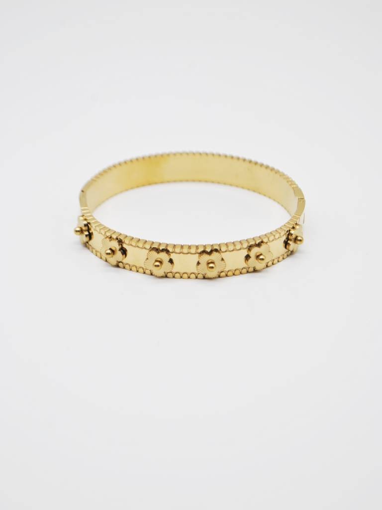 PULSEIRA RÍGIDA COM FLORES