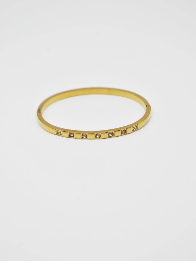 PULSEIRA RIGIDA COM BRILHANTES
