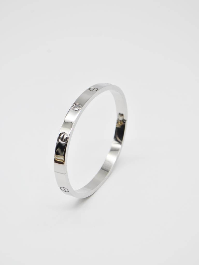 PULSEIRA RIGIDA PRATEADA