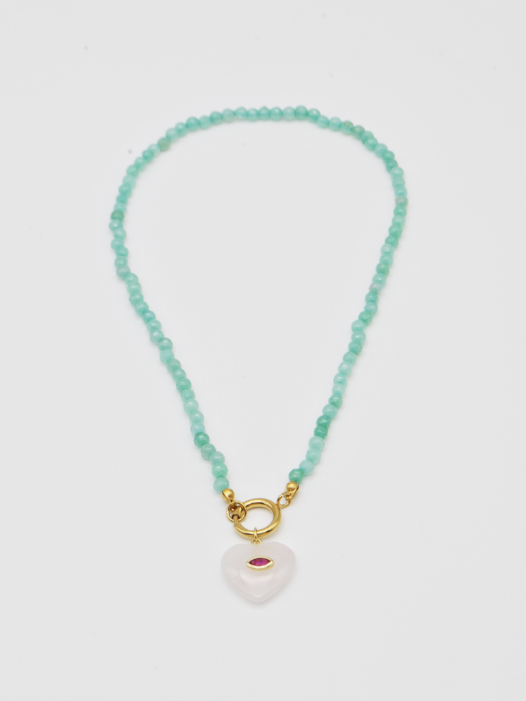 COLAR PEDRAS VERDE COM...